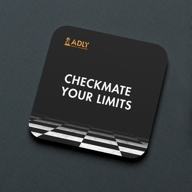 Coaster “Checkmate Your Limits”